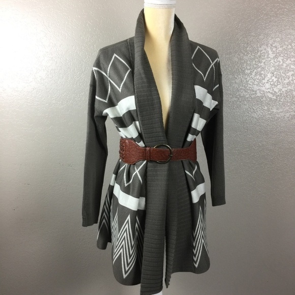 Ya Los Angeles Tribal Kimono Open Long Cardigan - Picture 4 of 8